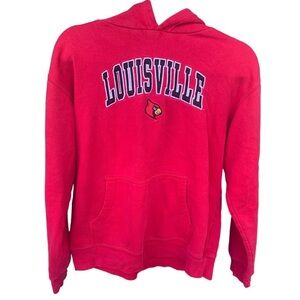Vintage Louisville Cardinals Hoodie Sweatshirt Sweater Embroidered Jumper